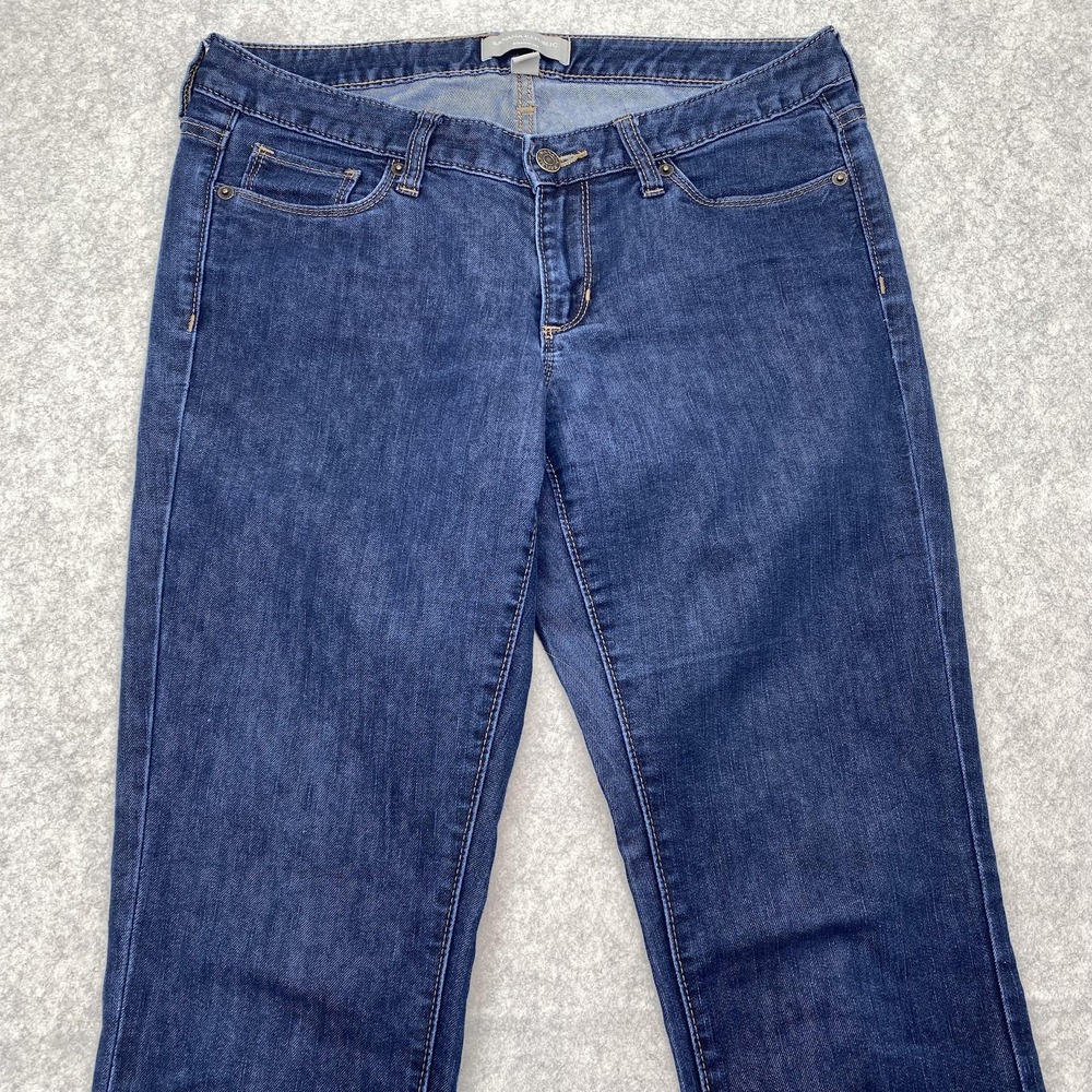 Banana Republic Straight Jeans Womens 29/8 Short (31x30) Blue Mid Rise Stretch